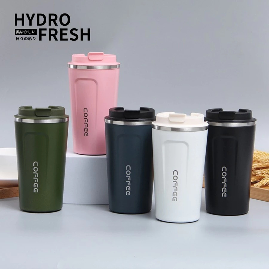 Tumbler travel vakum 500ml + sedotan